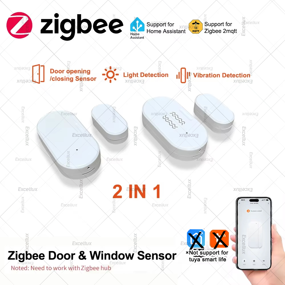 Smart Home Certification - Zigbee 3.0 Kapı Pencere Sensörü Parlaklık/Titreşim