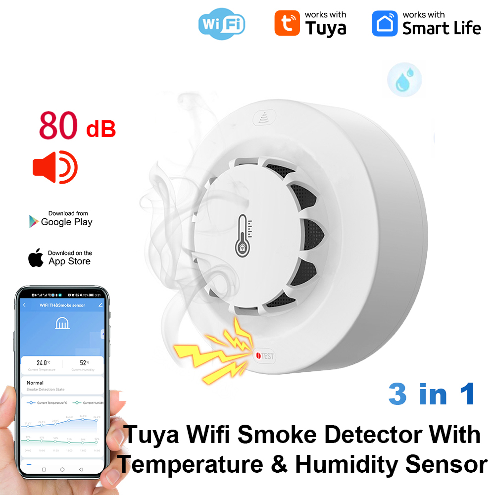 Smart Home Security - Tuya WiFi Sıcaklık ve Nem Sensörü