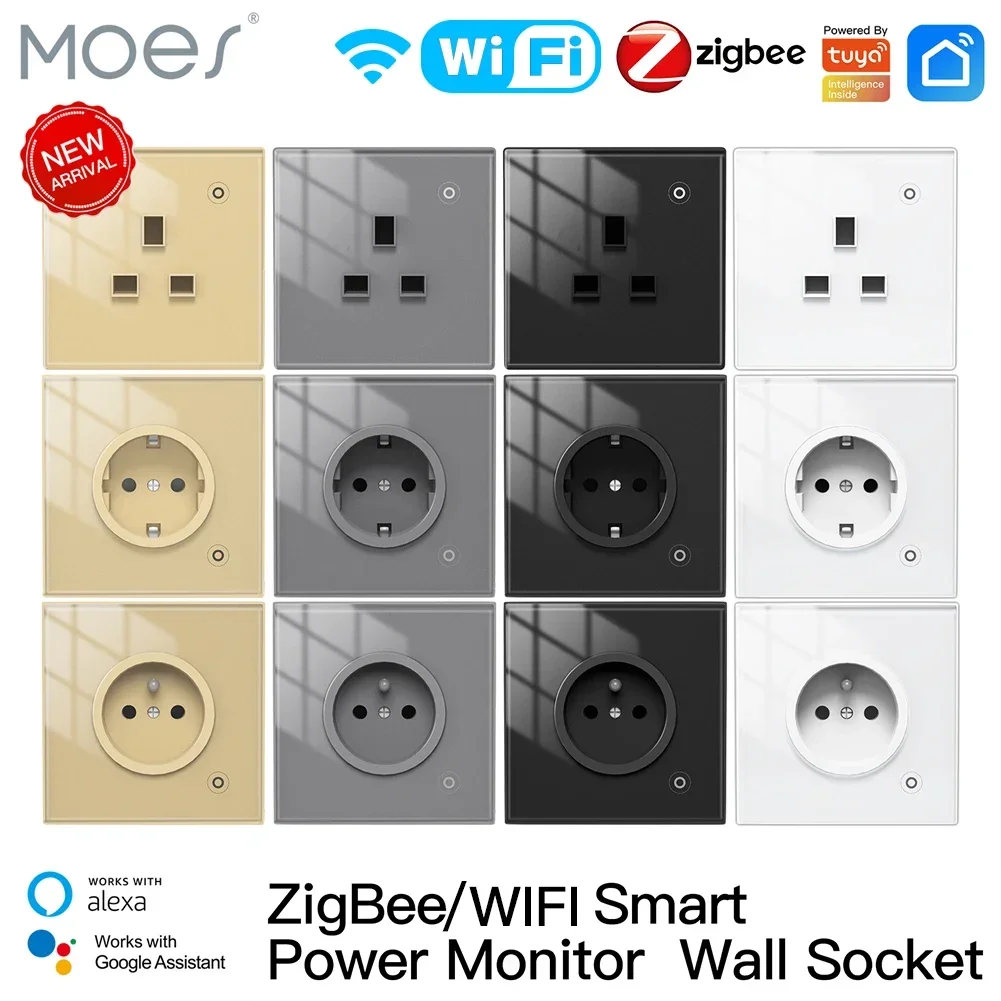 Smart Home Energy Monitor - Moes ZigBee Duvar Soketi WIFI Akıllı