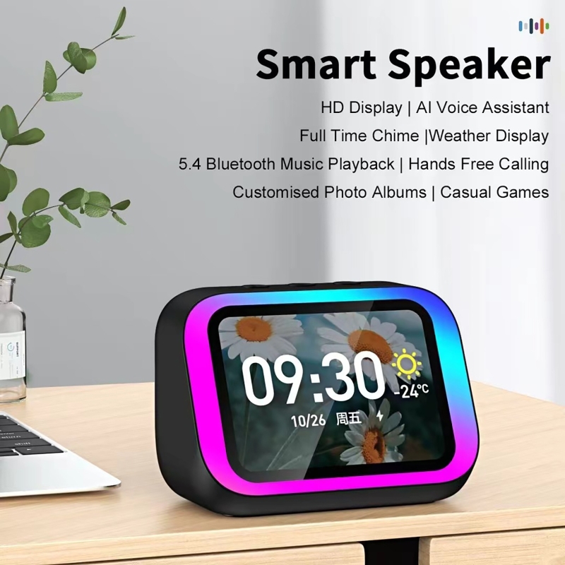 Smart Home Room - AI Sesli Asistan Bluetooth Hoparlör RGB