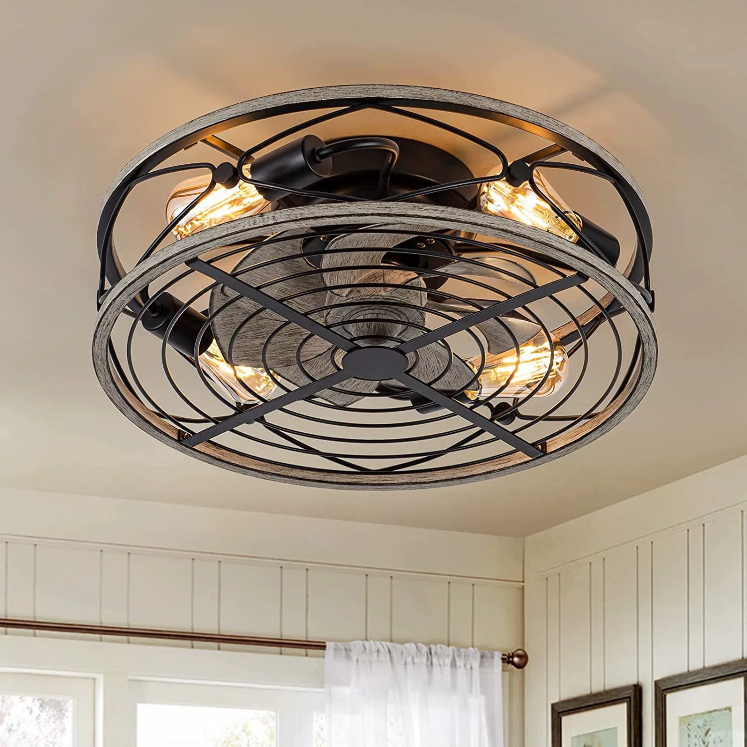 Smart Ceiling Fan - Akıllı tavan vantilatörü fanları ışıkları ile