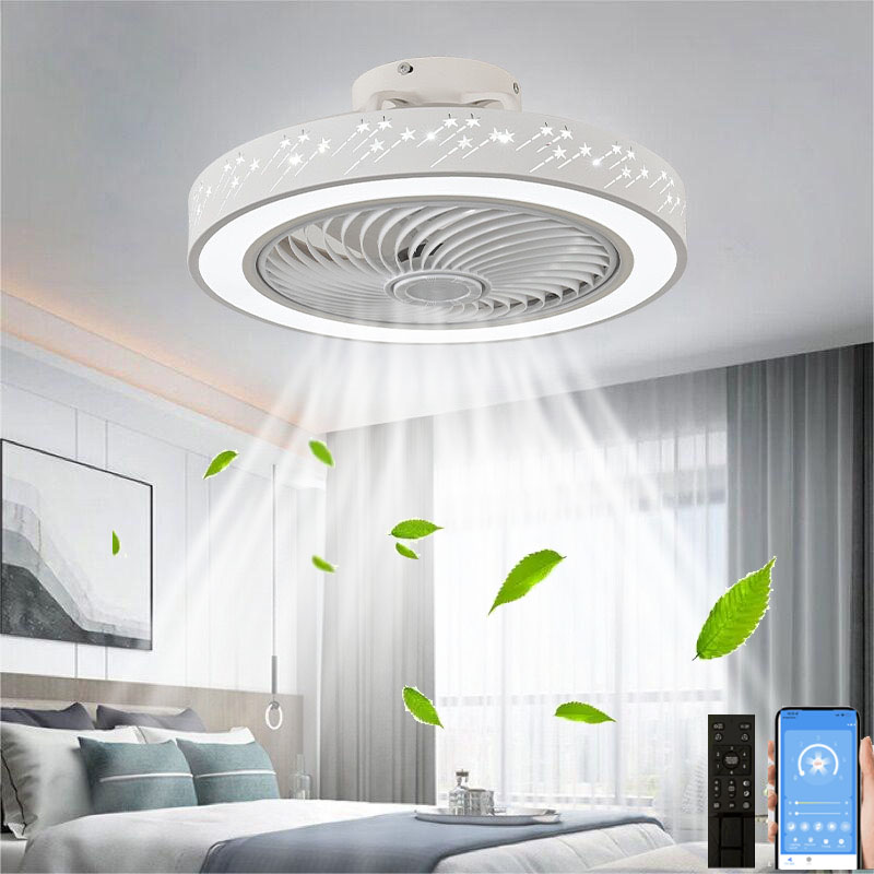 Smart Ceiling Fan - Işık uzaktan kumanda ile 46CM akıllı