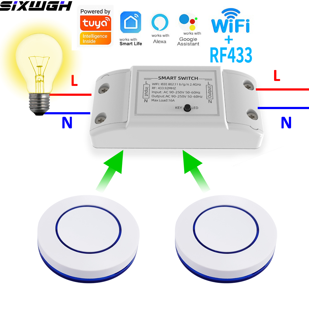 Smart Home Certification - 16A WiFi Tuya Akıllı Anahtar Kablosuz