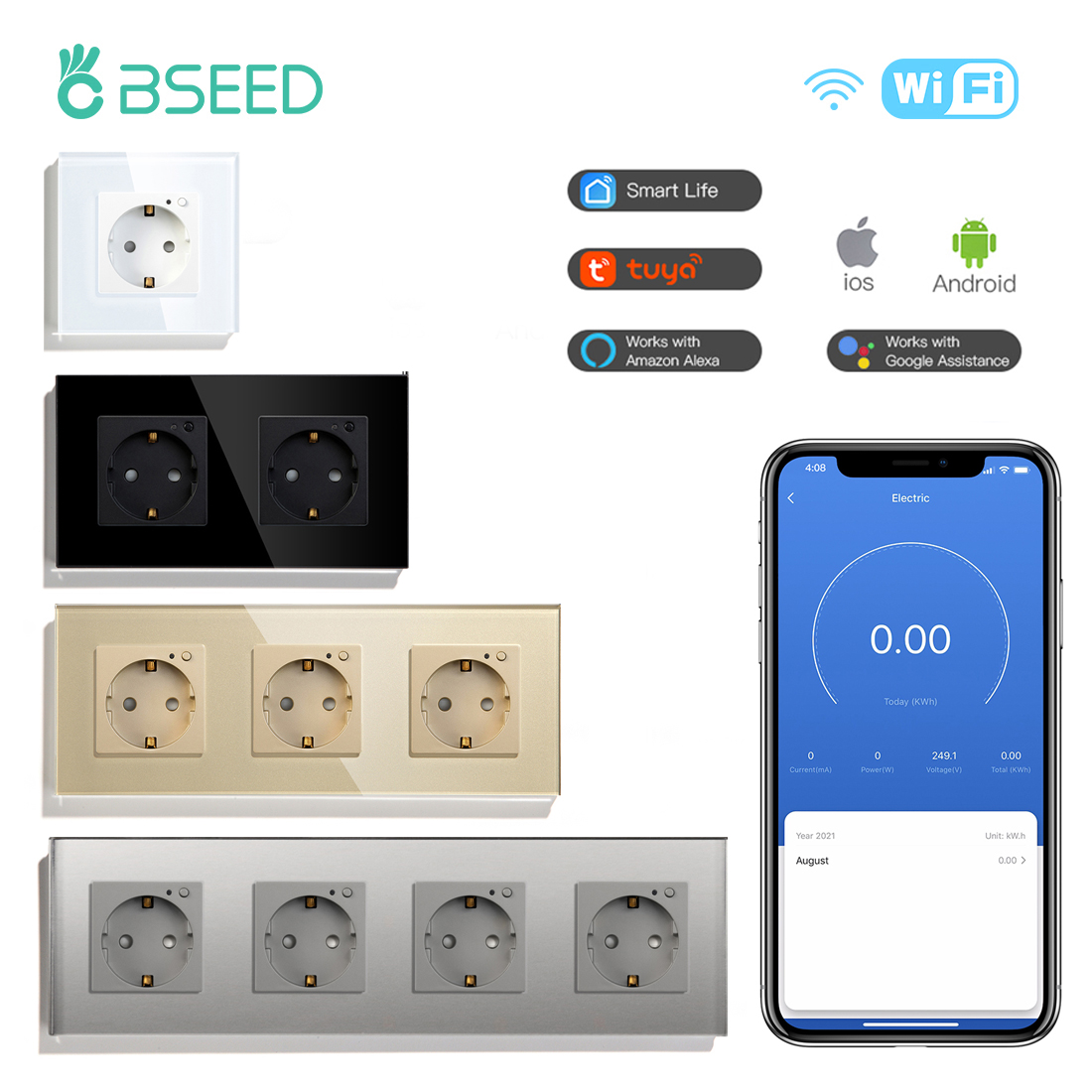 Smart Home Energy Monitor - BSEED AB Elektrik Wifi Akıllı Soket