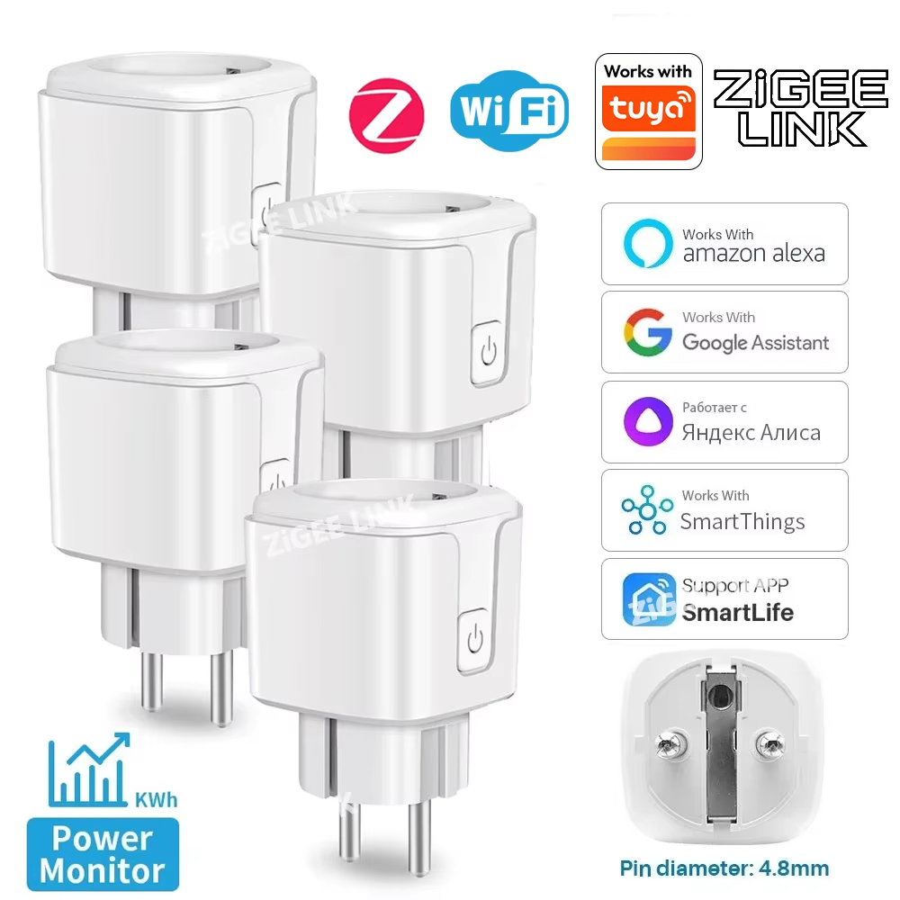 Smart Home Energy Monitor - ZigBee EU Plug 16A/20A Akıllı Fiş