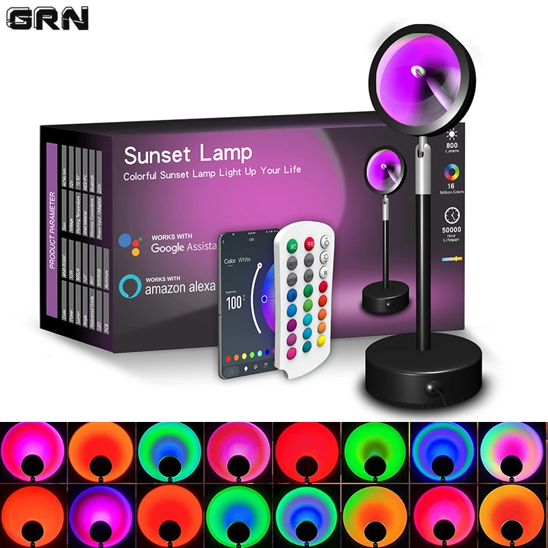 Akıllı LED Sunset lamba renkli - Smart Home Room incelemesi ve fiyatı