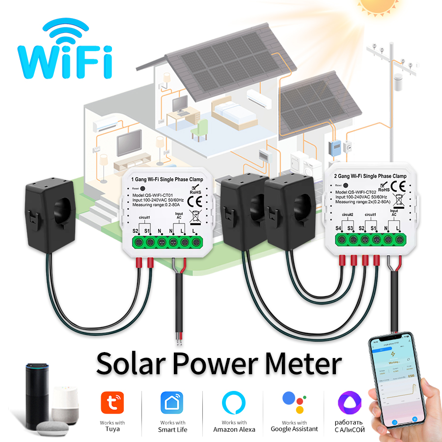 Tuya Akıllı WiFi Güneş Enerjis - Smart Home Energy Monitor incelemesi ve fiyatı