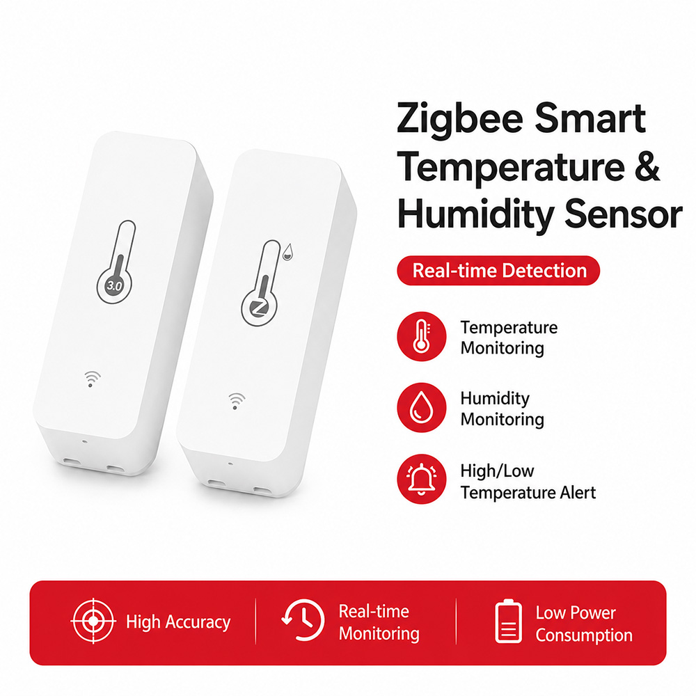 Zigbee Sıcaklık Nem Sensörü Ak - Smart Home Yandex incelemesi ve fiyatı
