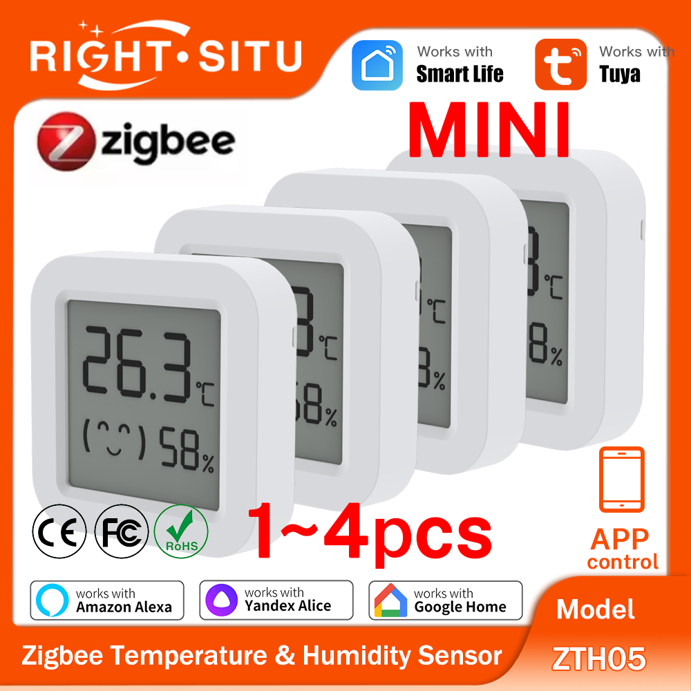 1 ~ 4 adet Zigbee 3.0 sıcaklık - Smart Home Yandex incelemesi ve fiyatı