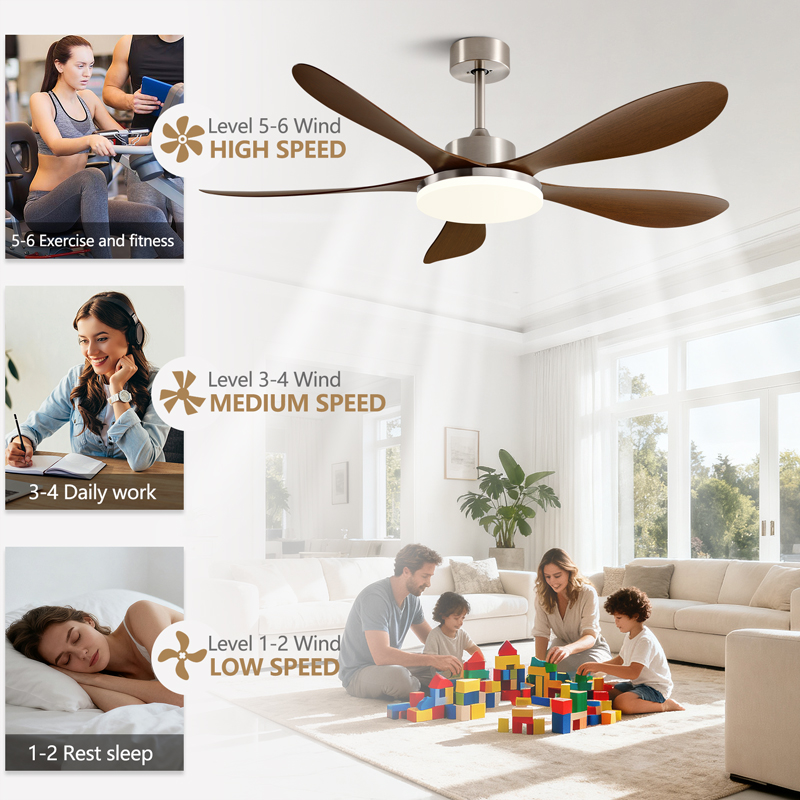40/46/56 inç 5 Kanatlı DC Moto - Smart Ceiling Fan incelemesi ve fiyatı